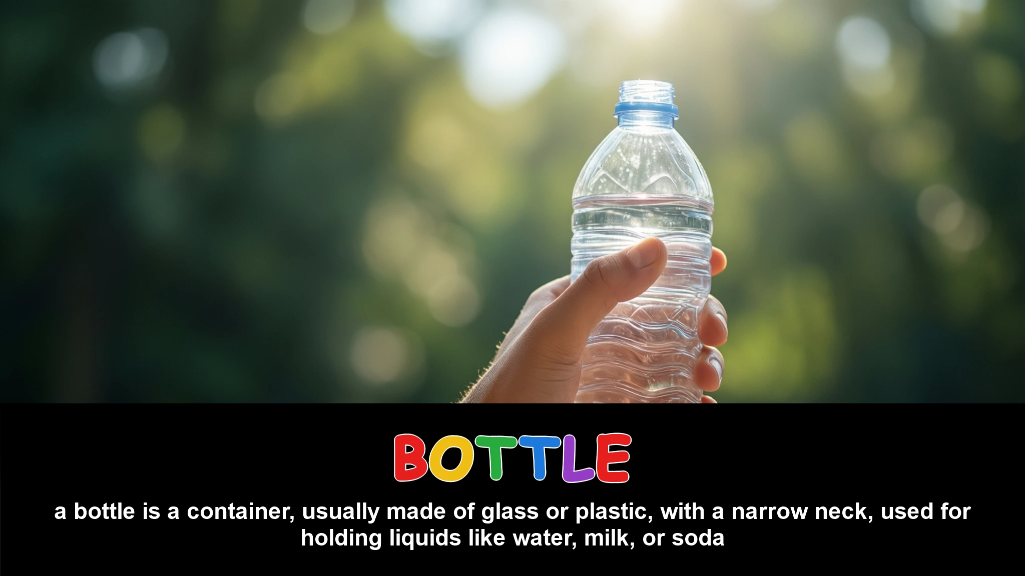 English Illustration for bottle
